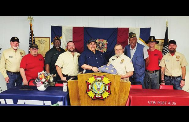 Historic Flag presented to VFW