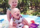 Heather Herrera--Kinley and Korver love their splash pads, both at home and at Nana’s house.