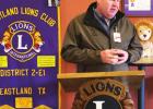 Jeremy Williams speaks at Lions Club