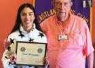 Lions Club honors Students, hears Presentation